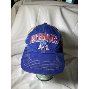 New England Patriots 47 Old Time Logo Mesh Trucker Cap Snap Back Gently Used